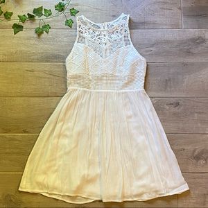 Forever 21 White Lace Flare Dress